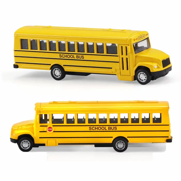 Jouets d'inertie de Bus scolaire en alliage de Simulation
