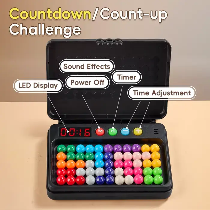 Jouet IQ 500 niveaux, jeu de défi intelligent Puzzle avec minuterie-échecs à pensée logique, jeu de 