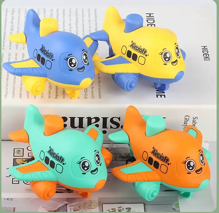 Jouets d'avion Press and Go pour tout-petits de 1 à 3 ans, voitures de course d'animaux pour bébés, 