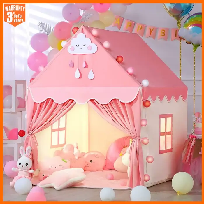 Tente pour enfants jeux d'intérieur et d'extérieur jardin Tipi château de princesse pliant Cubby jouets tentes Enfant