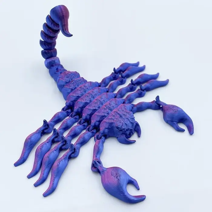  Charnière de simulation d'impression 3D Scorpion, jouet en plastique, modèle animal, accessoire de
