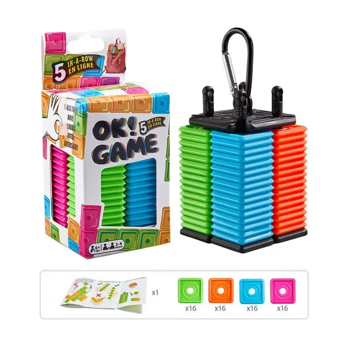 Nouveau jeu éducatif portable Gobang, jeu de société de bureau, jeu cinq-en-une pour enfants et adul