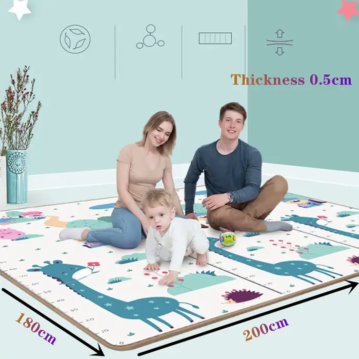 200*180 cm épaisseur 0.5 cm bébé tapis de jeu enfants Puzzle jouet ramper tapis enfants tapis jeu ac