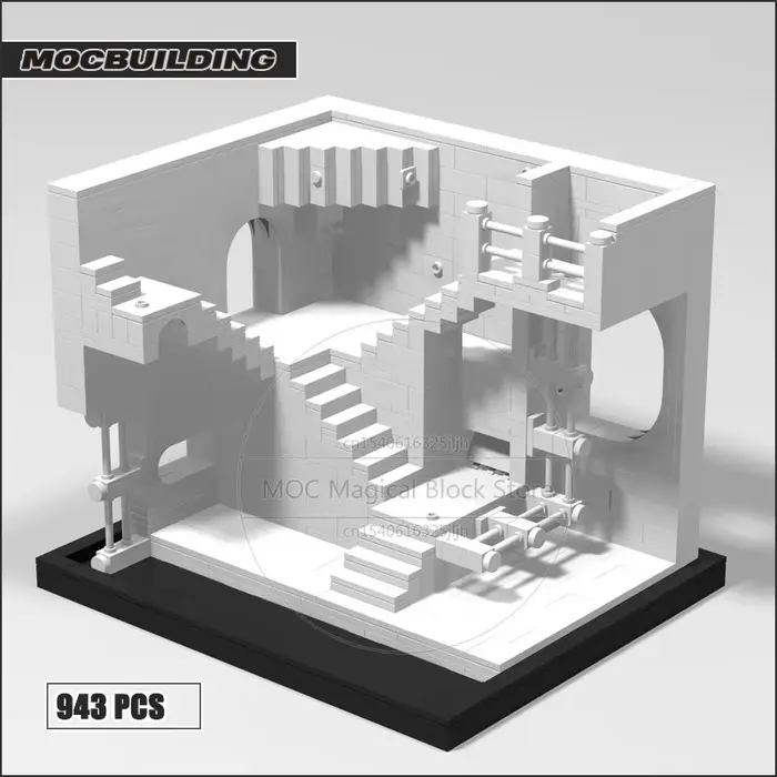 MOC Movie Relativity Diorama importer décennie ks, Architecture Display, Castle Technology Bricks, D