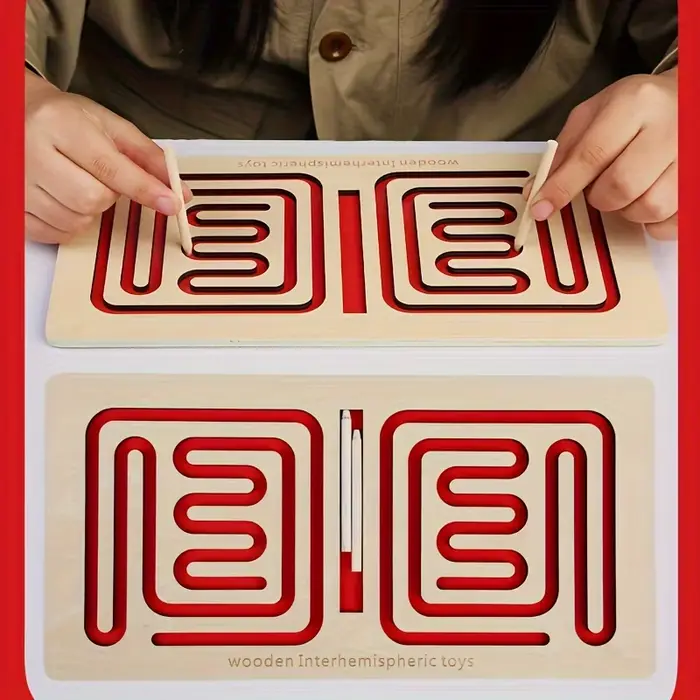 Puzzle de cerveau gauche droit pour enfants, jouet, stylo, mouvement, contrôle de trajectoire, forma
