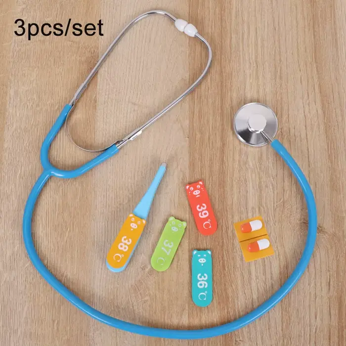 Ensemble de médecin en bois pour enfants, Kit médical de jeu de Simulation, jouet de jeu de rôle d'i