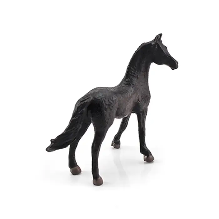 Mini Figurines de Cheval Simulé pour Enfant, Jouet Réaliste, Poney, Animal, Ornements de Gâteau de C