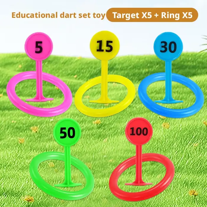 Jouets de lancer d'anneaux pour l'éducation précoce, accessoires de sport d'intérieur et d'extérieur