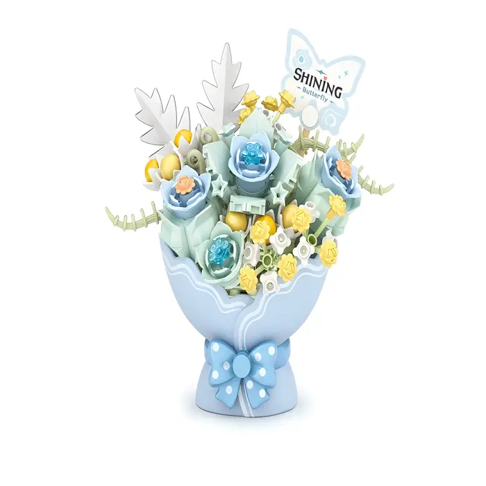 LOZ-Jouet de blocs de construction de Noël pour filles, plante, fleur, simulation, automatisation, a