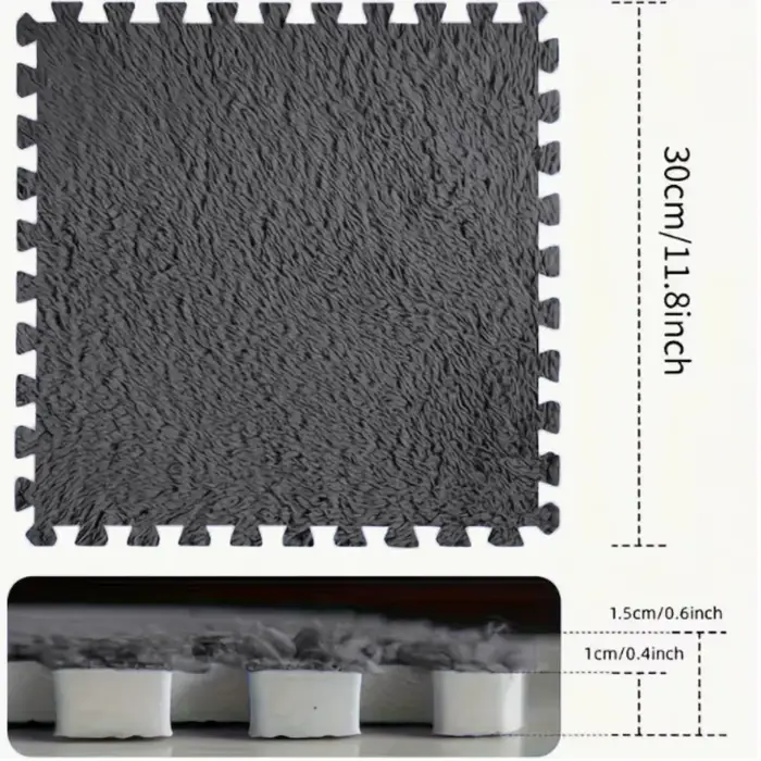 Tapis de jeu en peluche douce pour bébé, 20 pièces, Puzzle pour enfants, tapis de jeu en mousse EVA antidérapant, adapté aux chambres à coucher et aux balcons