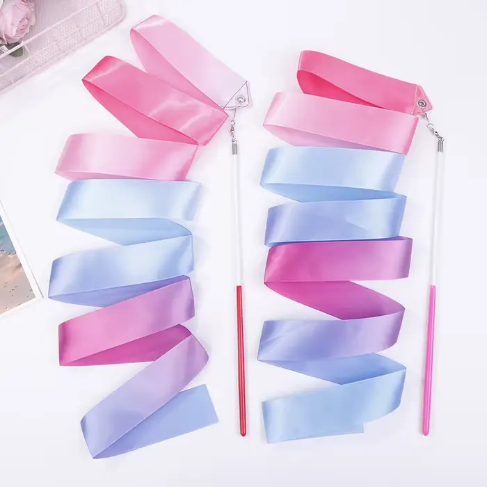Rubans de danse de 2 m pour gymnastique rythmique