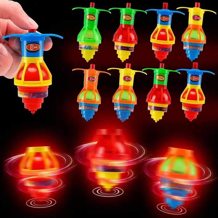 Gyroscope rotatif scintillant pour enfants