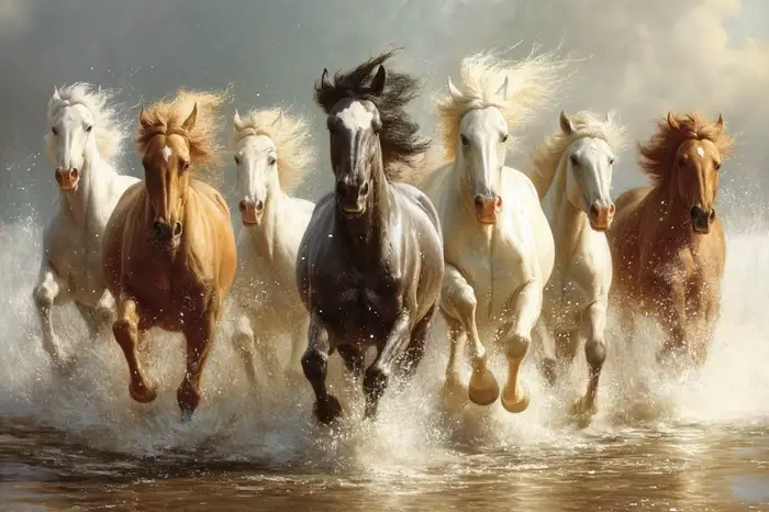 Puzzle Cheval au galop 500/1000/1200/2000 pièces, jeux d'activités familiales, puzzle DIY pour la dé