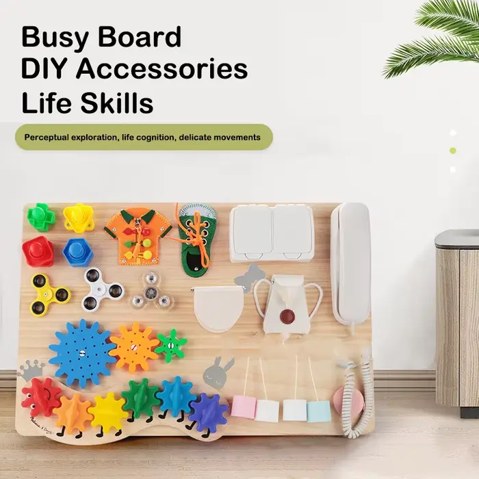 Accessoires de planche occupée, composants de planche d'activité Montessori, formation aux compétenc