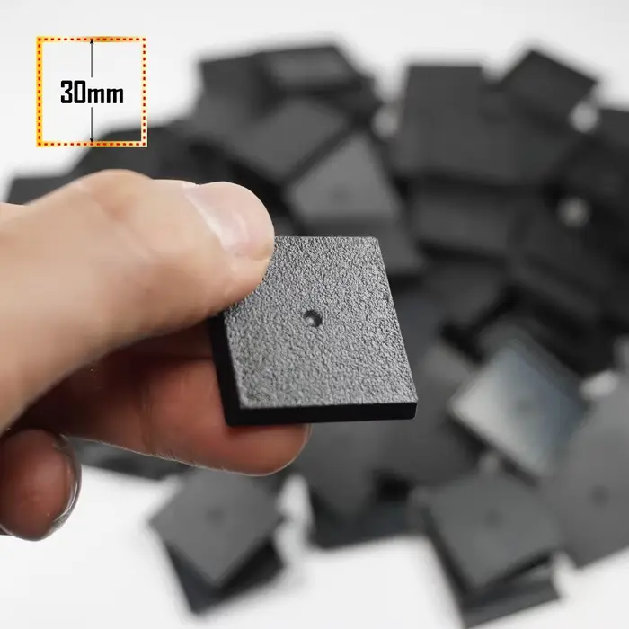 Bases carrées de 30 mm pour base de miniatures de jeux et bases de modèles de jeux de guerre