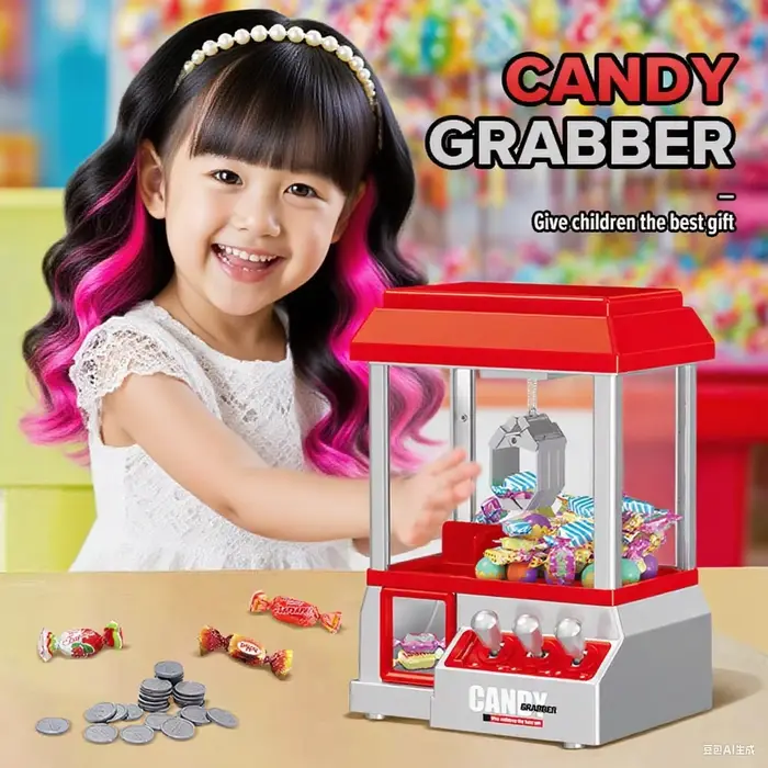 Machine à griffes électronique Arcade Animaux et Nature Musique pour Enfants et Adolescents Occasions Spéciales Jouets Sécurisés