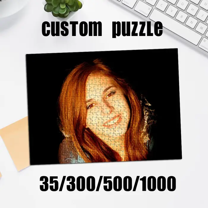 35/300/500/1000 pièces de puzzles photo personnalisés
