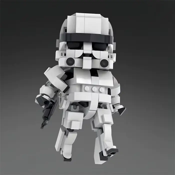 Décennie s de construction de figurines de film et de télévision pour enfants, puzzle 3D, modèle de