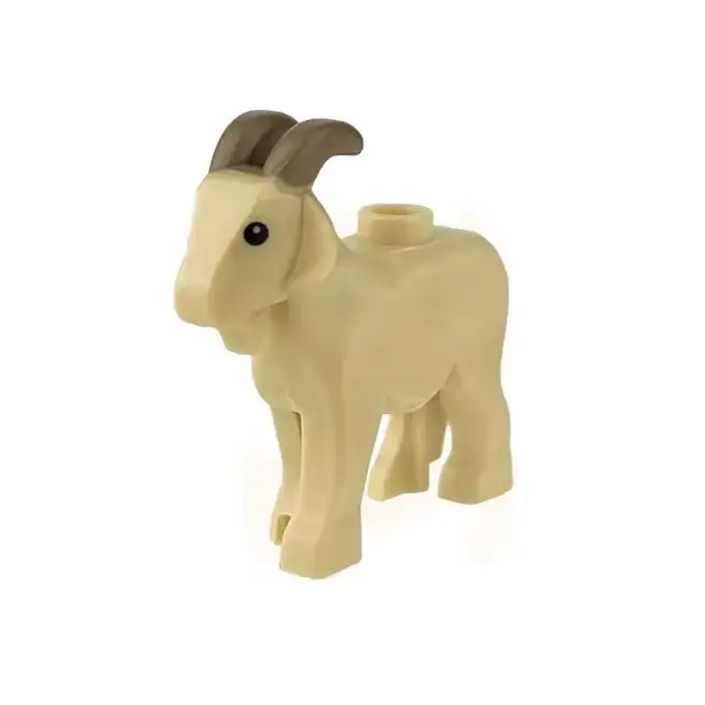 Décennie s de construction de figurines MOC pour enfants, modèle d'animaux mignons, mouton, chèvre,