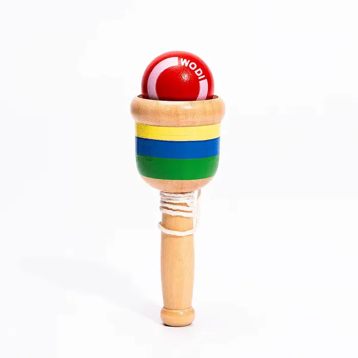 Jouet de compétence Kendama classique — Précision fabriquée en bois dur massif, améliore les compéte