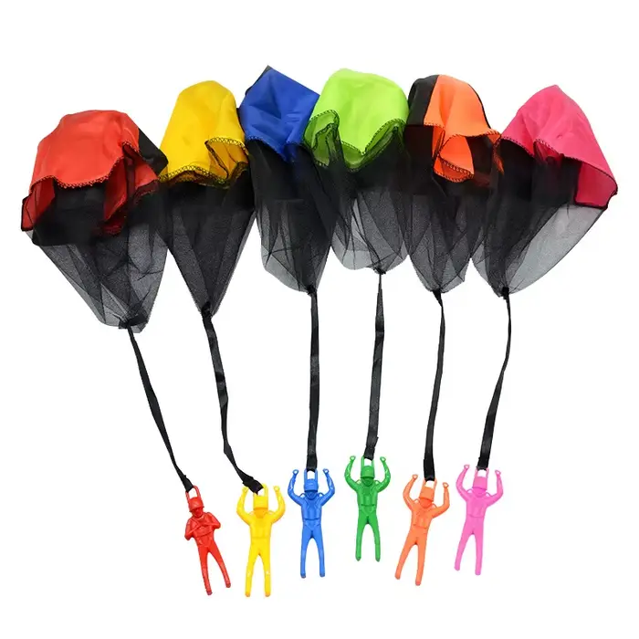 3 Pièces Parachute de jeu pour enfants, jouet de sport d'extérieur à lancer à la main, Parachute Per