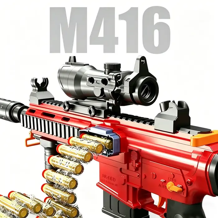 Pistolet jouet à balles souples M416, fusil d'assaut jouet pour enfants, divertissement en plein air