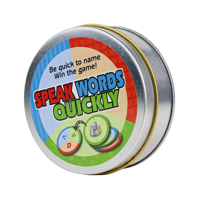 Jouets pour enfants sort mot anglais carte de jeu dire rapidement mots jeu de société interactif car