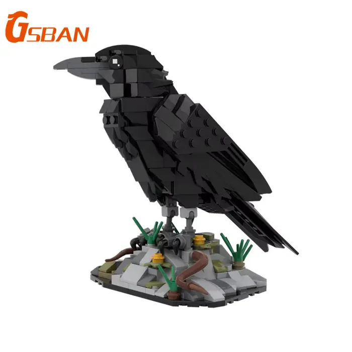 GSBAN Ideas Animals Raven Black Bird 357PCS Bricks Building Blocks Sets Jouets pour adultes Cadeaux
