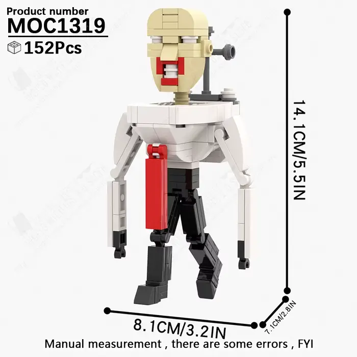MOOXI Skibidi toilette homme jeu créatif MOC briques modèle bricolage assemblé blocs de construction
