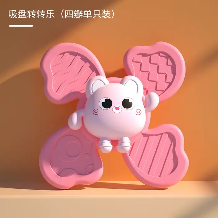 Jouets de bain pour bébé, ventouse de bain amusante, Spinner, hochets de dessin animé, jouet éducati