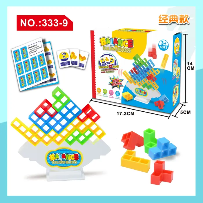 Puzzles Tetra Tower Fun Balance blocs de construction empilables jeu de société pour enfants adultes