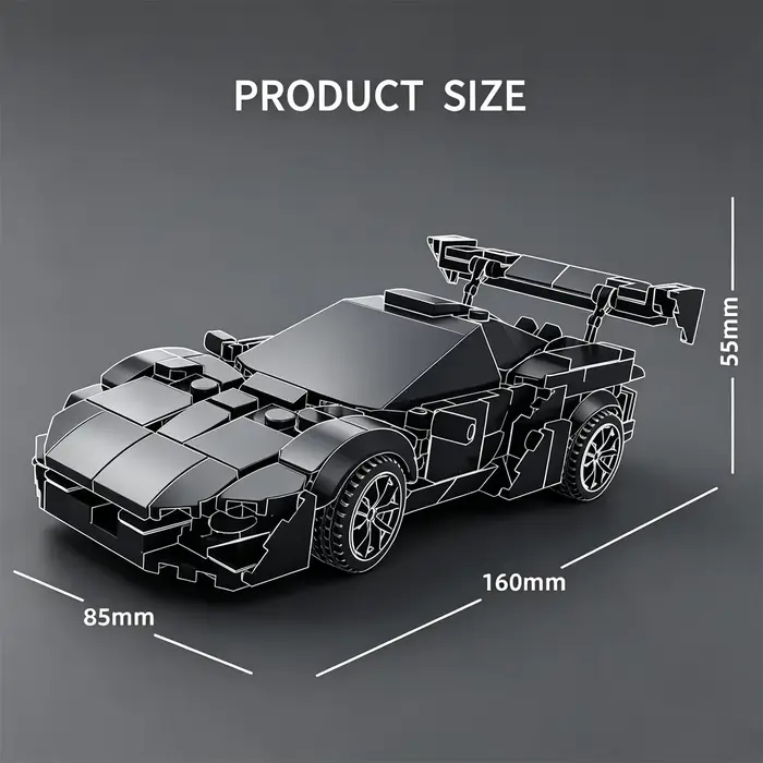 Série City Supercar EVO Blocs de construction Modèle de voiture de course P1 Jouet