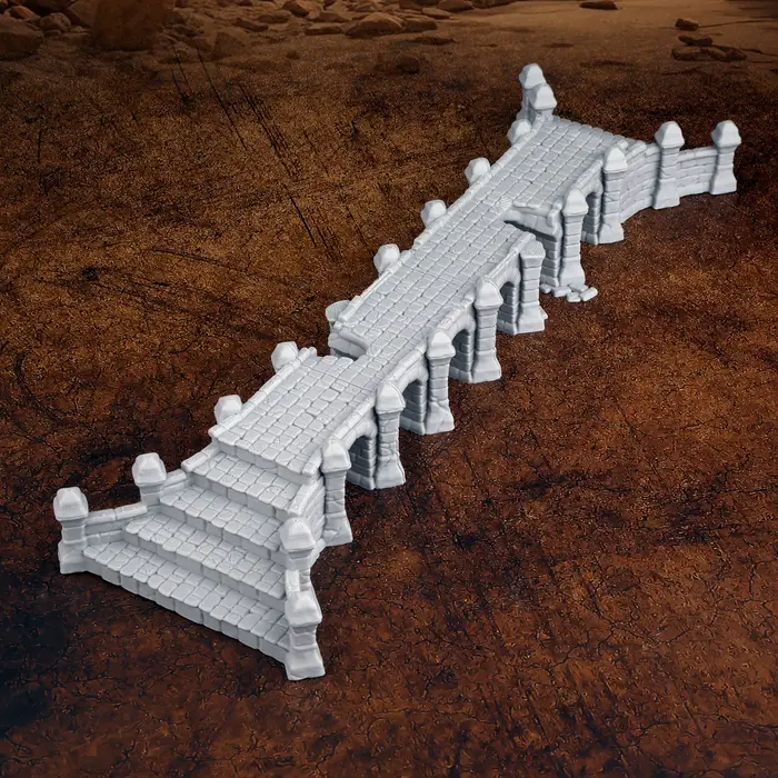 Accessoire de terrain miniature viaduc détruit 28 mm pour TRPG apocalypse pont de jeu de rôle fantastique occasions spéciales