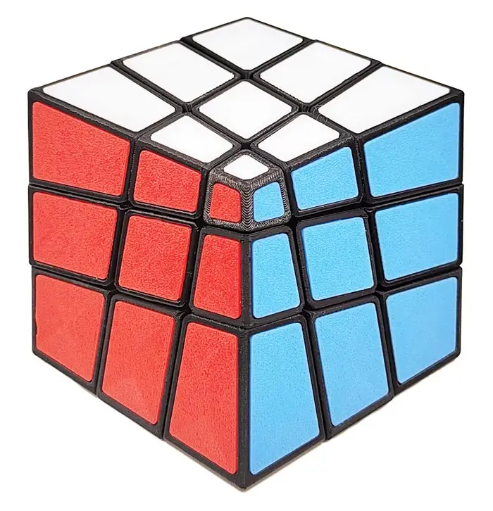 ZEPUZZLES Squished 3x3 Cube magique Cube de vitesse forme étrange Puzzle sans autocollant Cube Puzzl