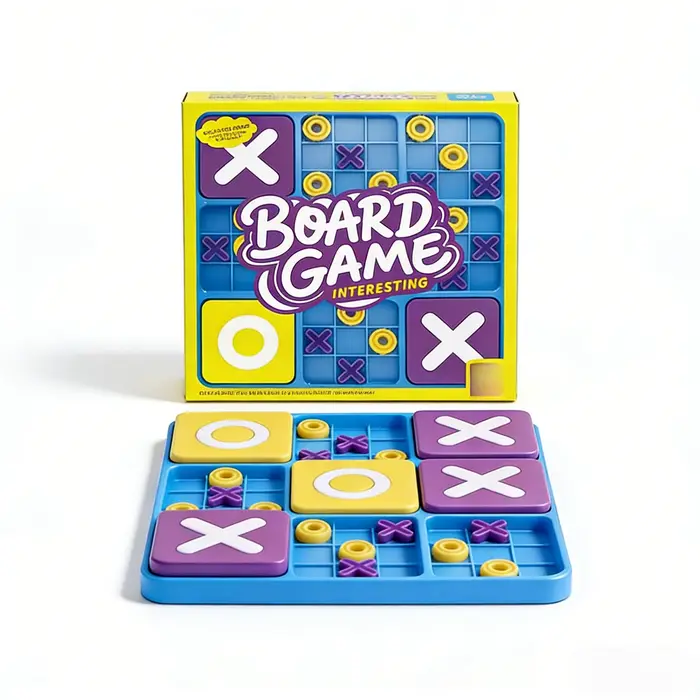 Jeu de société Tic Tac Toe amélioré, jeu de stratégie pour les fêtes et les loisirs, jouet de table 