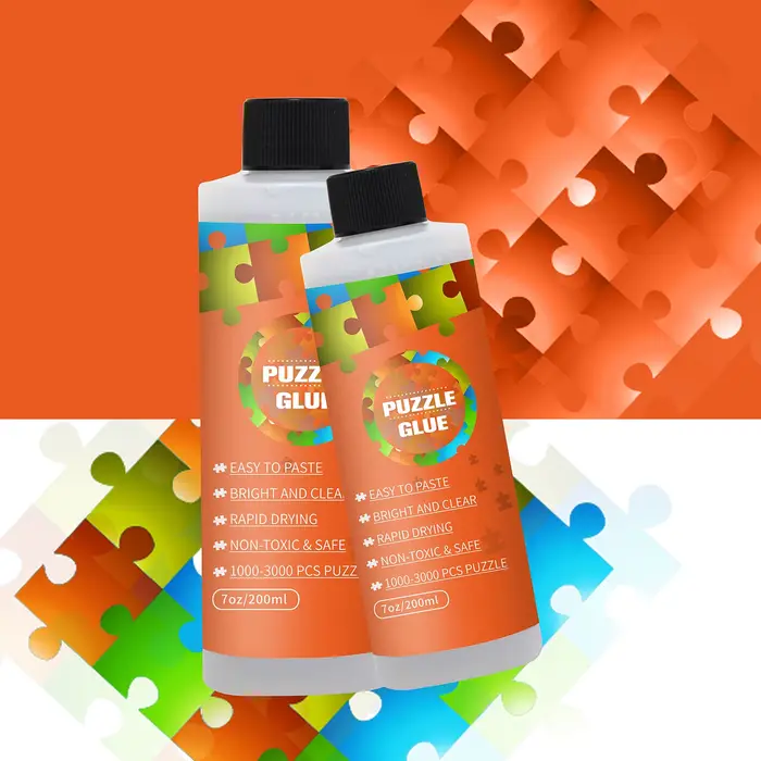 Colle à puzzle résine avec tête éponge pour puzzles 500/1000/2000 pièces et artisanat occasion spéciale