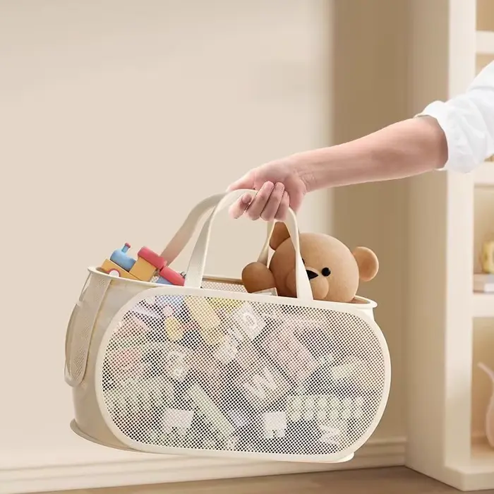 Boîte de rangement de jouets de grande capacité, sac de rangement pour enfants, panier pour organisateur de salle de jeux à domicile