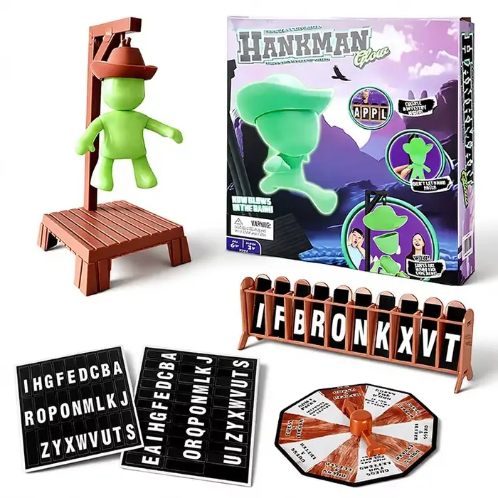 Le divertissement multijoueur hangman jeu de société de devinettes de mots version espagnole et angl
