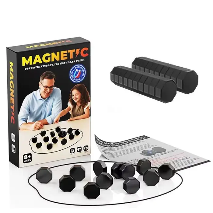 Jeu d'échecs à effet magnéto-mécanique pour enfants, jeu de société décontracté, jeu de logique, bat