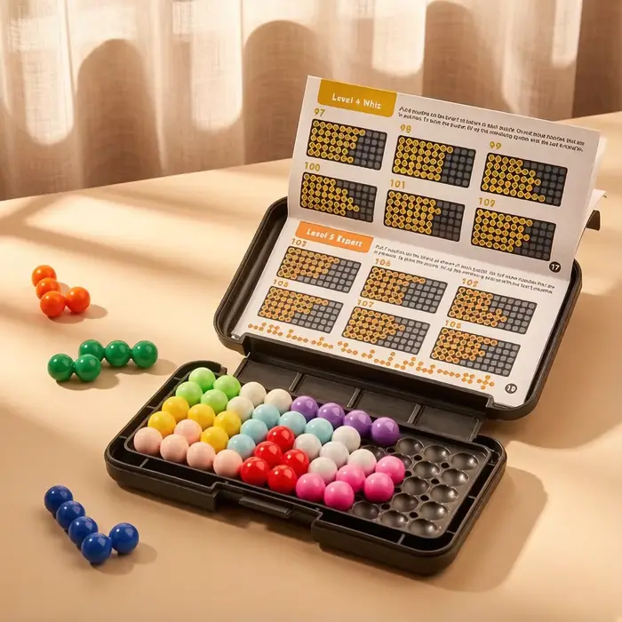 Jeu de société 3D Magic Beads, jouet éducatif intellectuel, jeu de réflexion logique DIY pour enfant