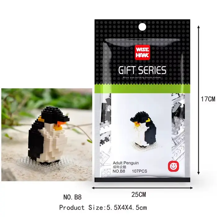 Wisehawk diamant mini blocs de construction animal jouet sac blocs de construction A1-B26 chien chat
