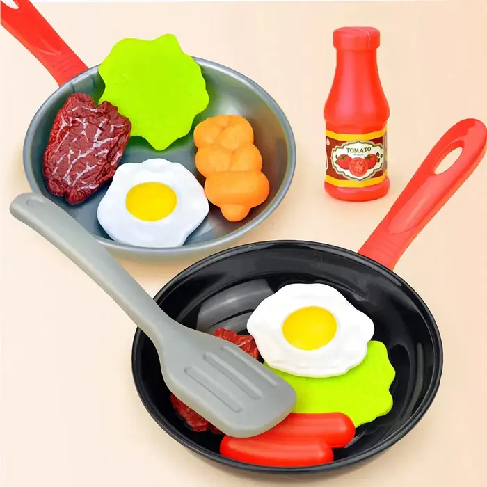 Jouets alimentaires de cuisine pour enfants, 8 pièces, ustensiles de cuisine de Simulation, jeu de S