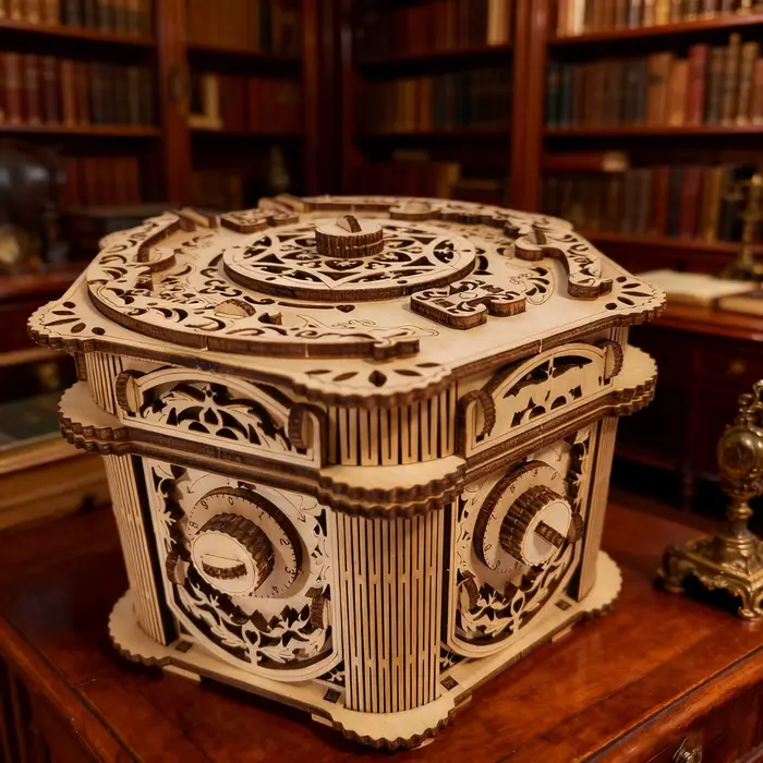 Boîte à bijoux en bois