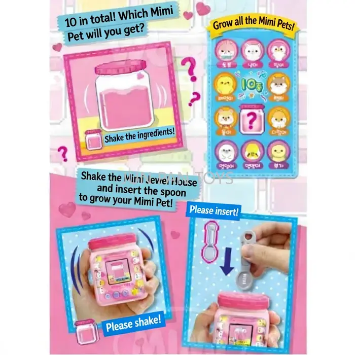 Jeu de nourriture virtuelle interactif électronique miniature coréen Yummy Jam House