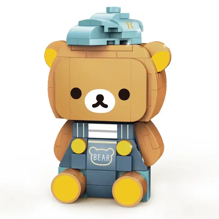 Rilakkuma-Modèle d'ours à assembler soi-même, série de dessins animés, ornement créatif, voiture, vi