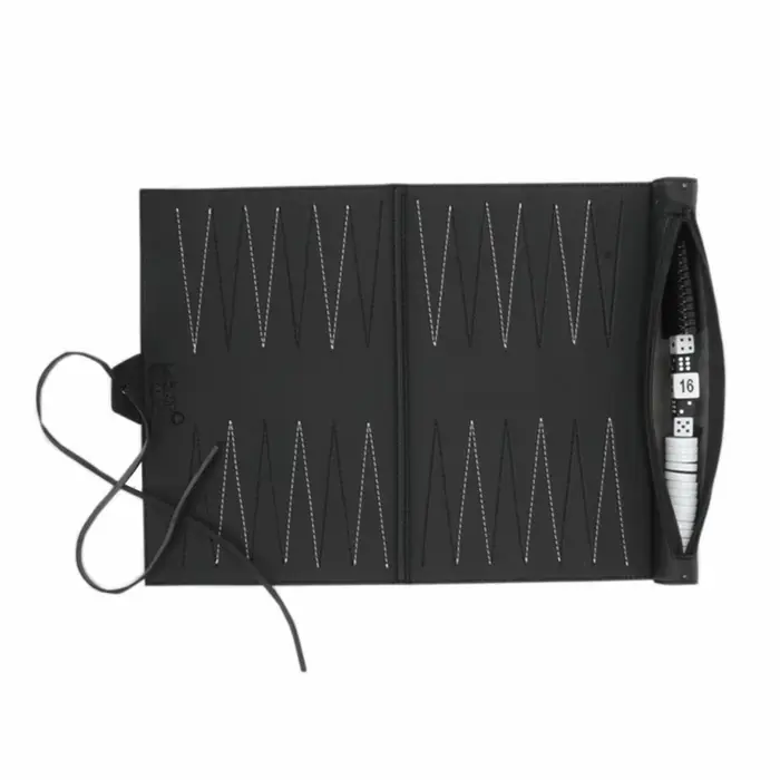 Ensembles de Backgammon enroulables de qualité, jeu de société de voyage Portable pour adultes et en