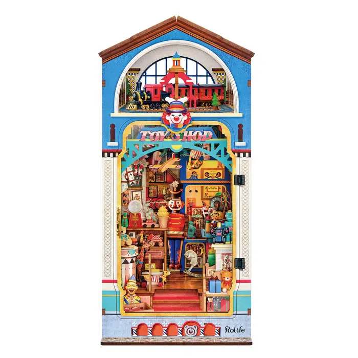 ROBOTIME ROLIFE Boutique de Jouets Vintage, Diorama Miniature Nostalgique, Puzzle 3D en Bois, Décora