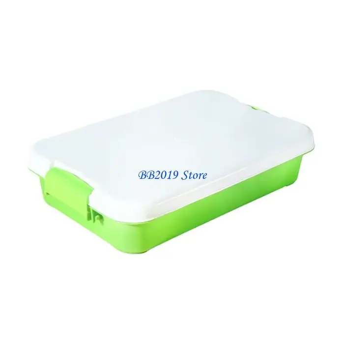 Q0KB bac sensoriel empilable plateau sable boîte rangement jouets sable pour enfant conteneur d'outi