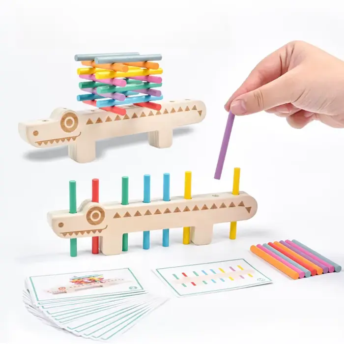 Jeu de correspondance des couleurs Montessori en bois pour les tout-petits, jouets éducatifs de Cogn