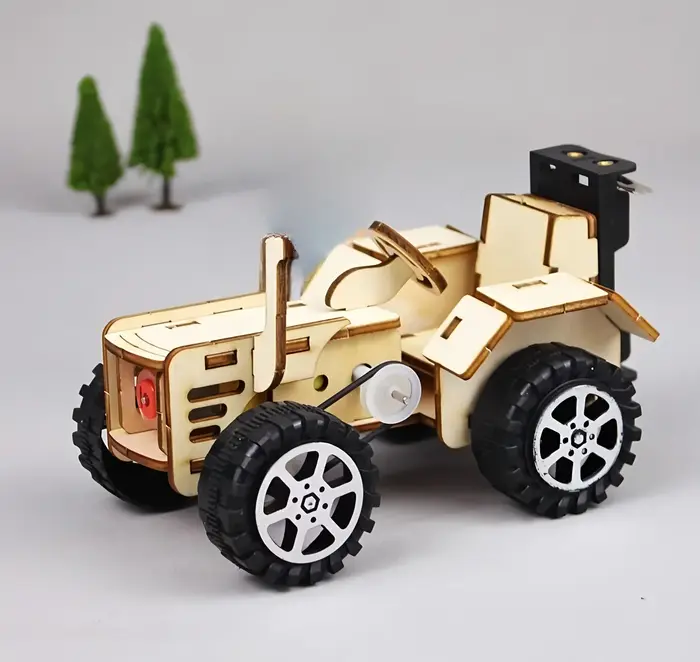 Modèles de tracteur, modèles d'assemblage artisanaux pour enfants, puzzles en bois 3d, jouets éducat